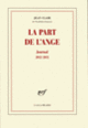 Couverture La part de l'ange (Jean Clair)