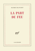 Couverture La Part du feu ()