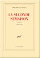 Couverture La Seconde Semaison (Philippe Jaccottet)