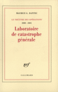 Couverture Laboratoire de catastrophe générale ()