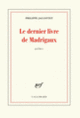 Couverture Le dernier livre de Madrigaux (Philippe Jaccottet)
