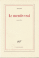 Couverture Le mentir-vrai (Louis Aragon)