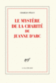 Couverture Le Mystère de la charité de Jeanne d'Arc (Charles Péguy)