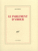 Couverture Le Parlement d'amour (Jean Ristat)
