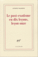 Couverture Le post-exotisme en dix leçons, leçon onze (Antoine Volodine)