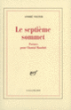 Couverture Le Septième sommet (André Velter)