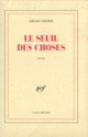 Couverture Le Seuil des choses (Gilles Coupet)