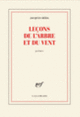 Couverture Leçons de l'arbre et du vent (Jacques Réda)
