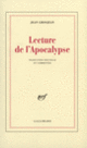 Couverture Lecture de l'Apocalypse (Jean Grosjean)