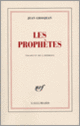 Couverture Les Prophètes (Jean Grosjean)