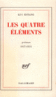 Couverture Les Quatre Éléments (Luc Estang)