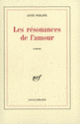 Couverture Les résonances de l'amour (Anne Philipe)