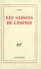 Couverture Les Saisons de l'esprit ( Alain)