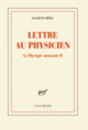 Couverture Lettre au Physicien (Jacques Réda)