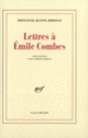 Couverture Lettres à Émile Combes (Princesse Jeanne Bibesco)