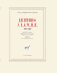 Couverture Lettres à la N.R.F. (Louis-Ferdinand Céline)