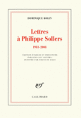 Couverture Lettres à Philippe Sollers ()