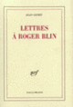 Couverture Lettres à Roger Blin (Jean Genet)