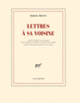 Couverture Lettres à sa voisine (Marcel Proust)