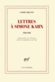 Couverture Lettres à Simone Kahn (André Breton)