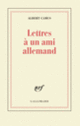 Couverture Lettres à un ami allemand (Albert Camus)