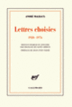 Couverture Lettres choisies (André Malraux)