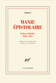Couverture Manie épistolaire ()