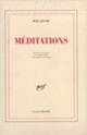 Couverture Méditations (Max Jacob)