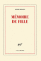 Couverture Mémoire de fille (Annie Ernaux)