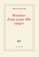 Couverture Mémoires d'une jeune fille rangée (Simone de Beauvoir)