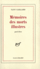 Couverture Mémoires des morts illustres (Yann Gaillard)