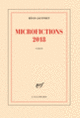 Couverture Microfictions 2018 (Régis Jauffret)