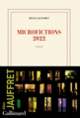 Couverture Microfictions 2022 (Régis Jauffret)