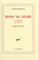 Couverture Mono no aware (Jacques Roubaud)