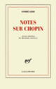 Couverture Notes sur Chopin (André Gide)