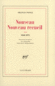 Couverture Nouveau Nouveau Recueil (Francis Ponge)