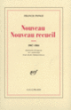Couverture Nouveau Nouveau Recueil (Francis Ponge)