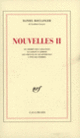 Couverture Nouvelles II (Daniel Boulanger)