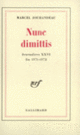 Couverture Nunc dimittis (Marcel Jouhandeau)