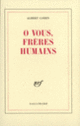 Couverture Ô vous, frères humains (Albert Cohen)