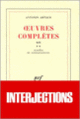 Couverture Œuvres complètes (Antonin Artaud)