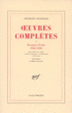 Couverture Œuvres complètes (Georges Bataille)