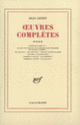 Couverture Œuvres complètes (Jean Genet)
