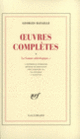Couverture Œuvres complètes (Georges Bataille)