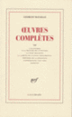 Couverture Œuvres complètes (Georges Bataille)