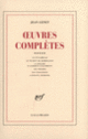Couverture Œuvres complètes (Jean Genet)