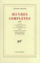 Couverture Œuvres complètes (Antonin Artaud)