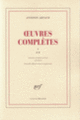Couverture Œuvres complètes (Antonin Artaud)