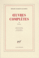 Couverture Œuvres complètes (Roger Gilbert-Lecomte)