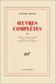 Couverture Œuvres complètes (Antonin Artaud)